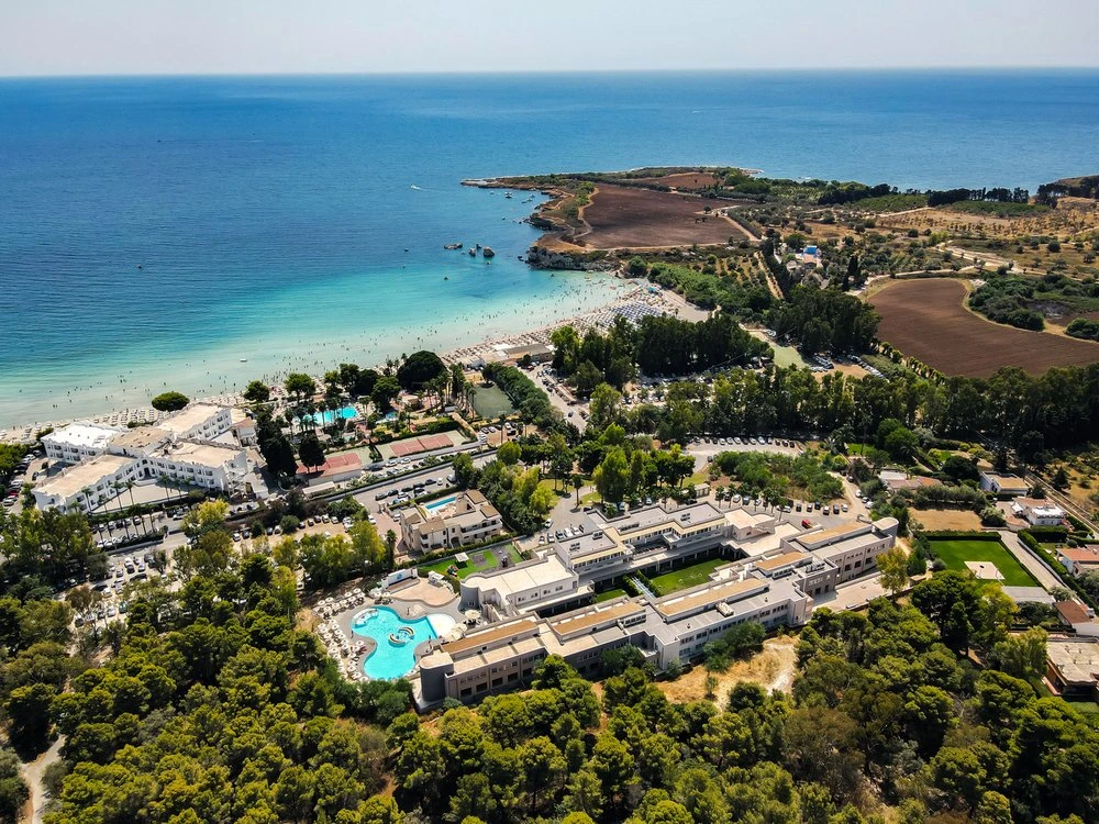 Vista aerea del Villaggio Spiagge Bianche